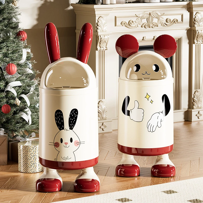 现代客厅专用高颜值垃圾桶家用大号2025新款网红轻奢高端上档次