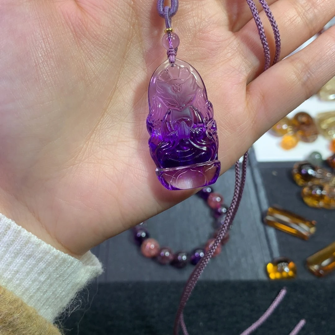 水晶颈饰未镶嵌天然