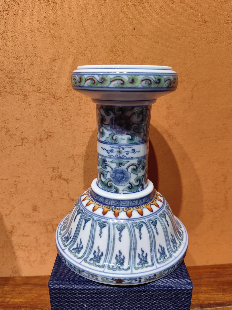 仟寻山房复刻清雍正官窑斗彩小花插陶瓷摆件手工陶瓷手绘复古高档