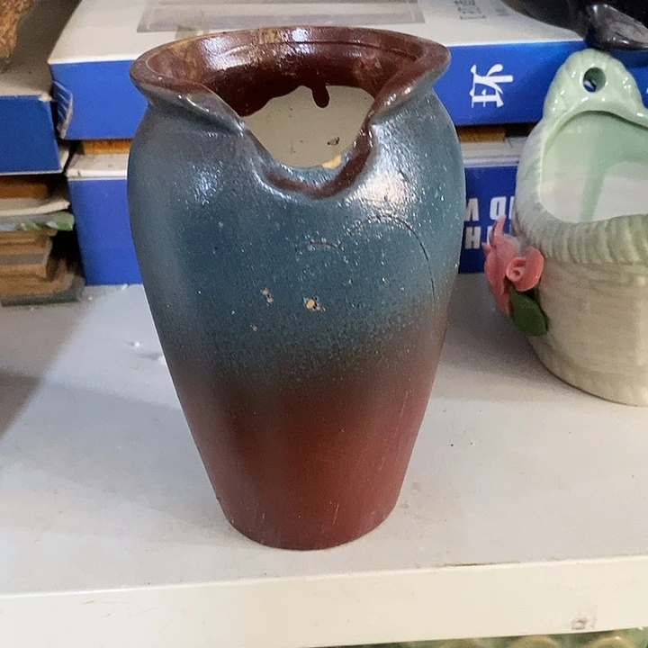 摆件陶盆有孔 微瑕介意勿拍
