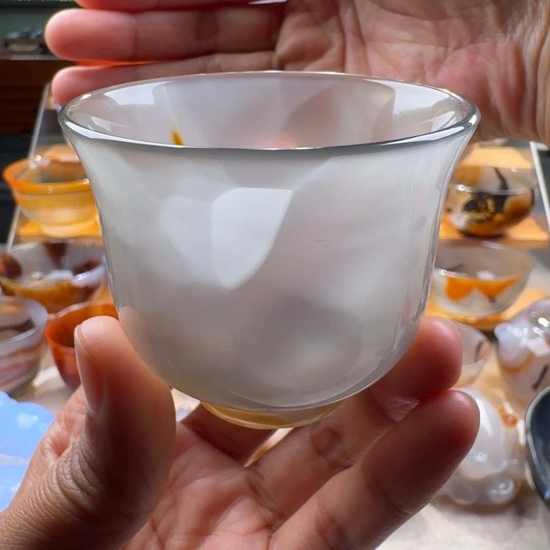 玛瑙/玉髓未镶嵌玛瑙茶杯60毫升