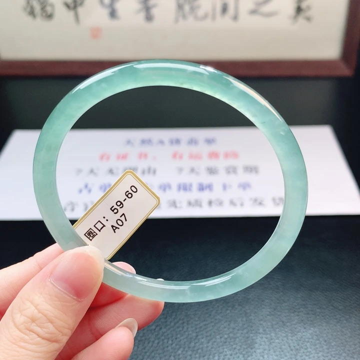 翡翠未镶嵌手镯翡翠手镯64