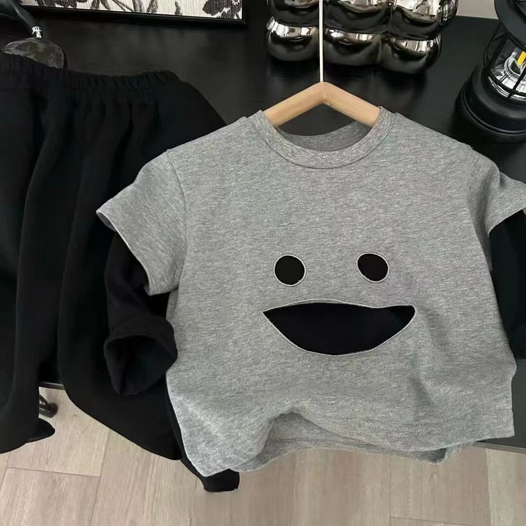 韩版儿童男童秋季服装长袖T恤中小童宝宝秋装百搭休闲卡通上衣潮