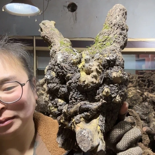 香榧木好***字火琉璃的毛料摆件