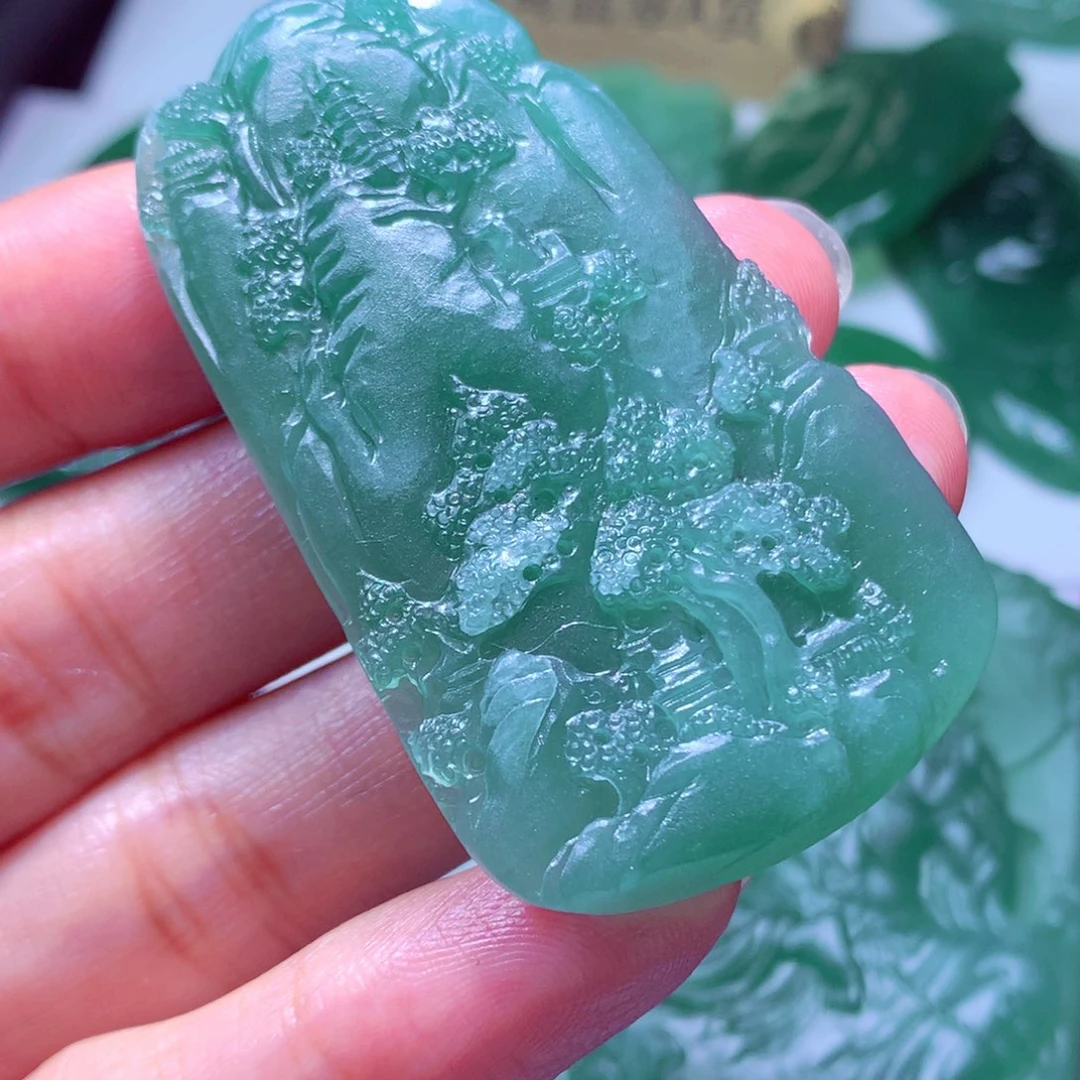 天***目定制翡翠未镶嵌天然