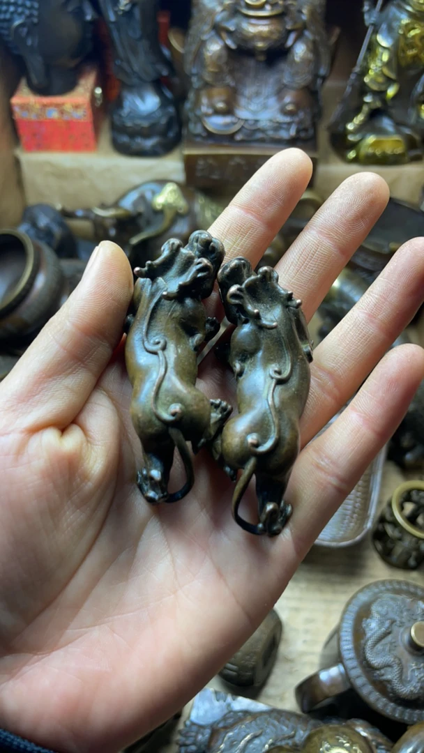 闪购链接，诚信经营貔貅手把件一对