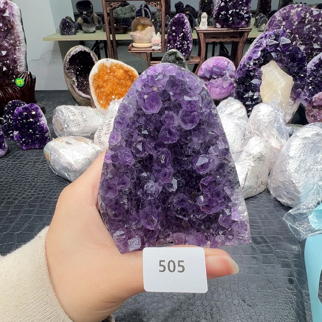 紫晶未镶嵌珠宝半成品