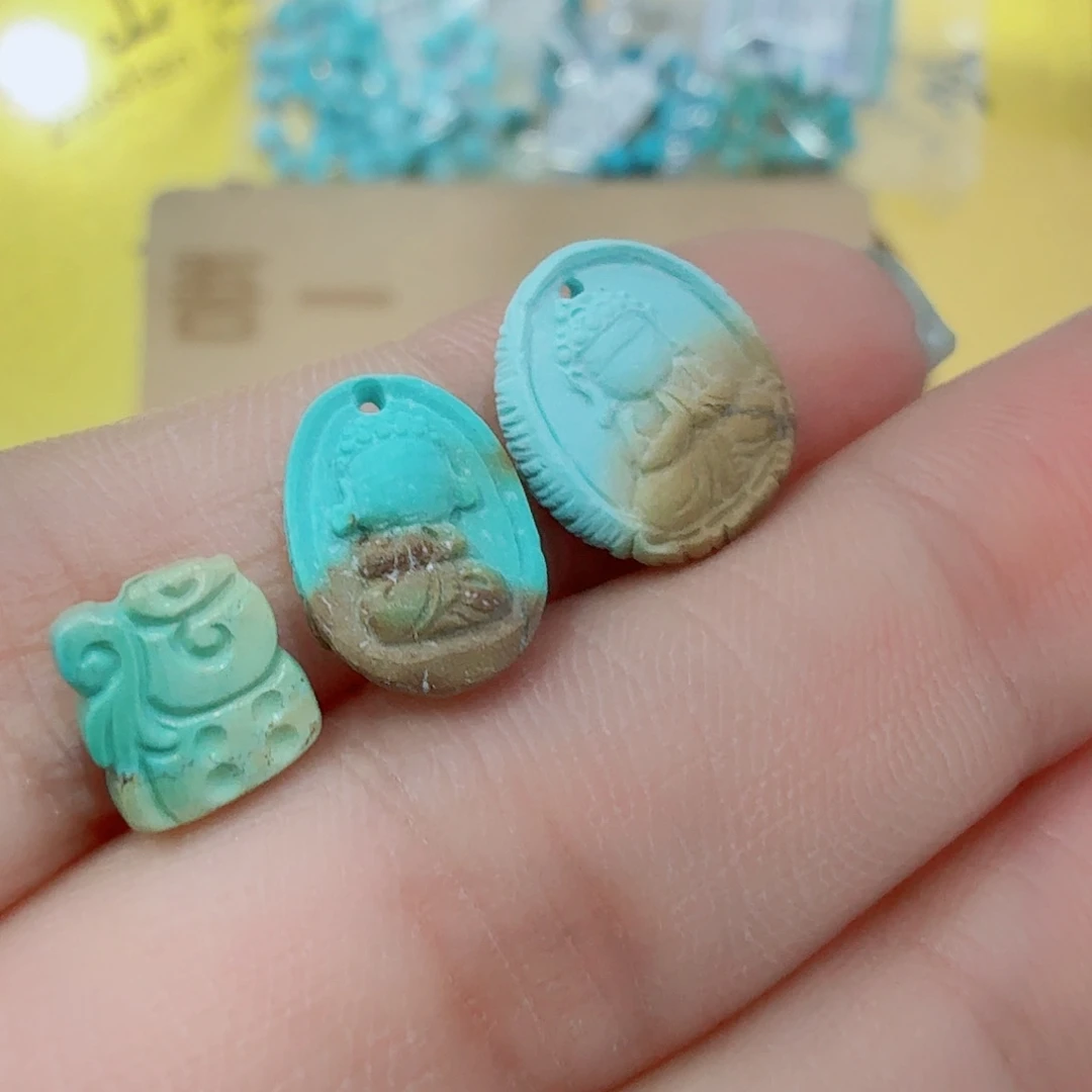 未镶嵌绿松石珠宝奇石