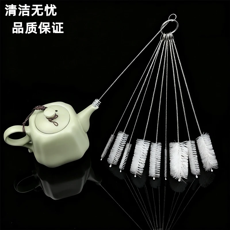 壶嘴刷子缝隙刷弯嘴旋转清洁刷家用小刷子清洗神器玻璃水壶吸管刷