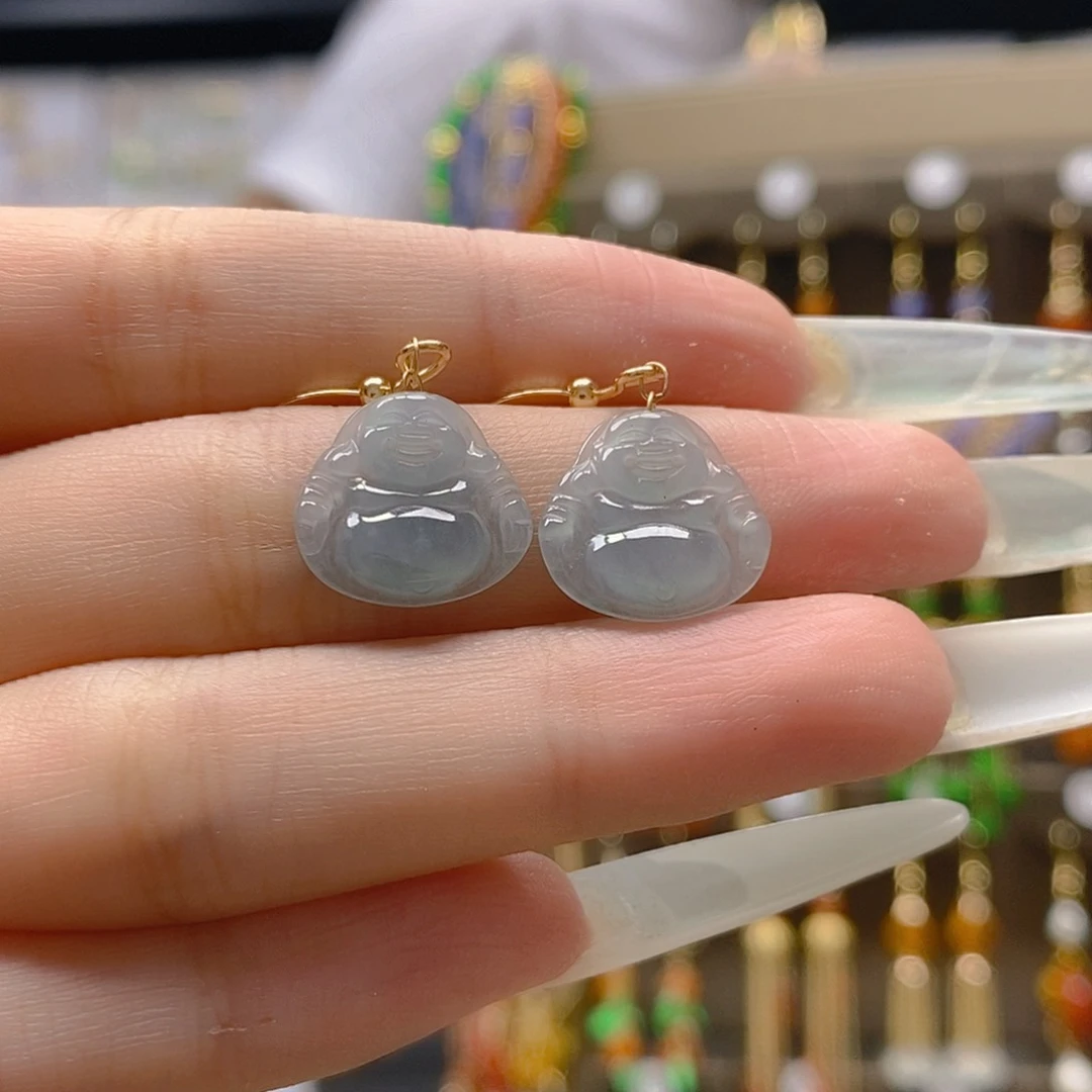 翡翠合金耳饰翡翠