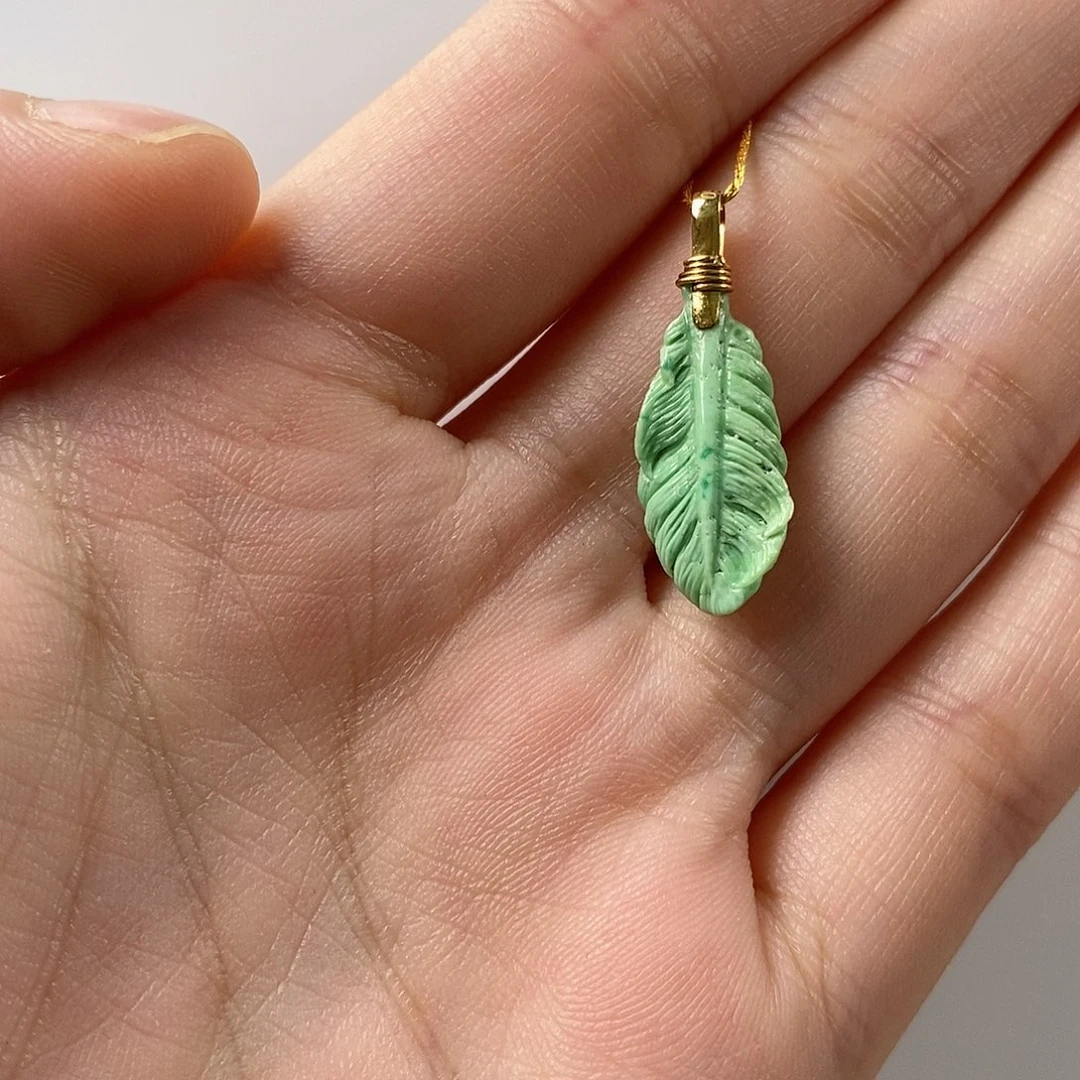 绿松石18K金镶嵌珠宝奇石