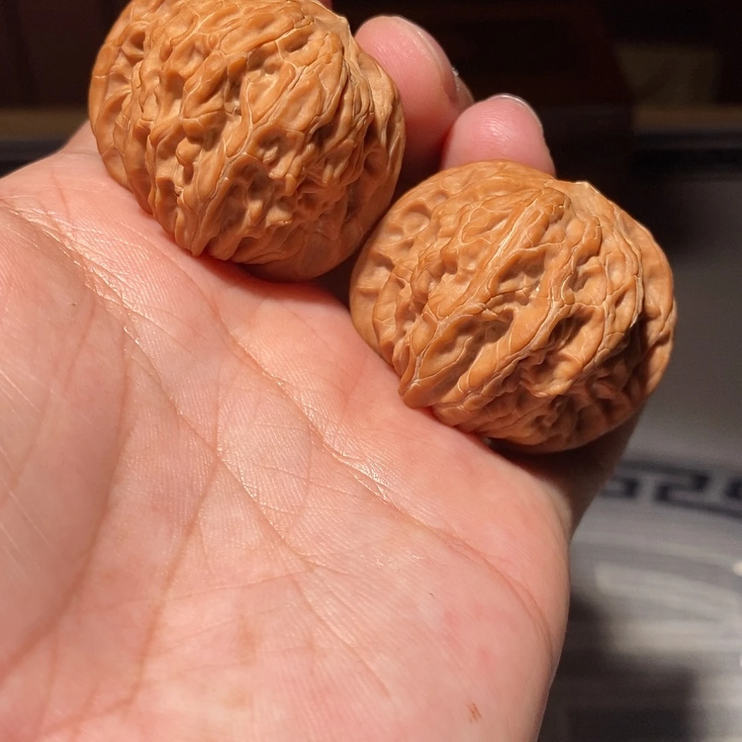 文玩核桃把件006山地蝴蝶磨39尺全品