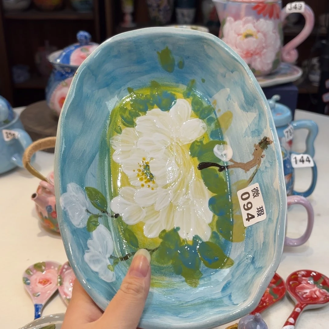 景德镇手绘高温釉下彩陶瓷茶具