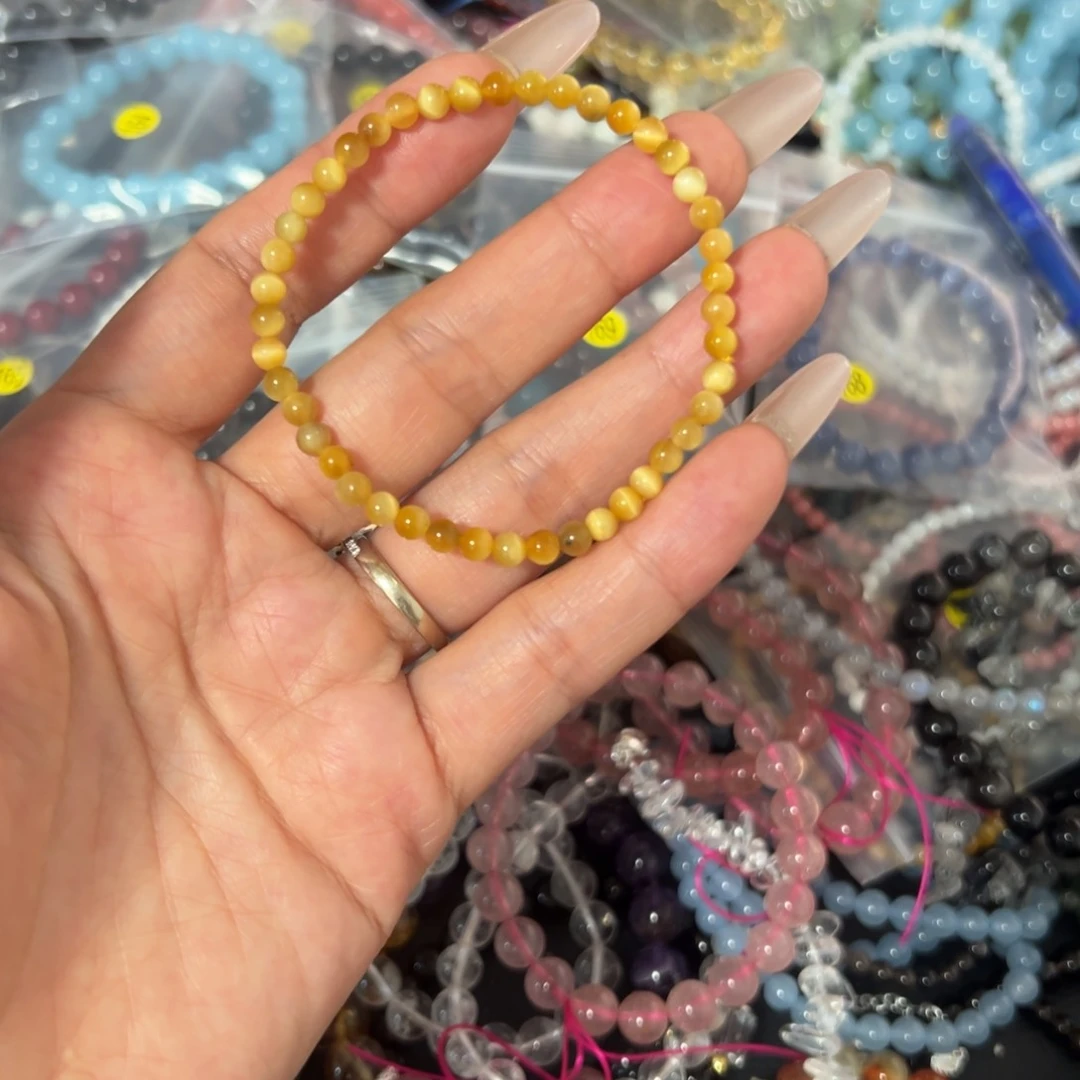 水晶手串未镶嵌金虎