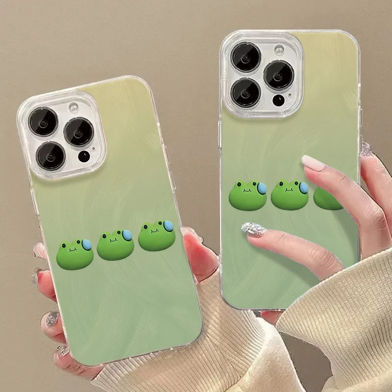 渐变青蛙适用于苹果手机壳防摔iPhone华为荣耀小米真我OPPOVIV