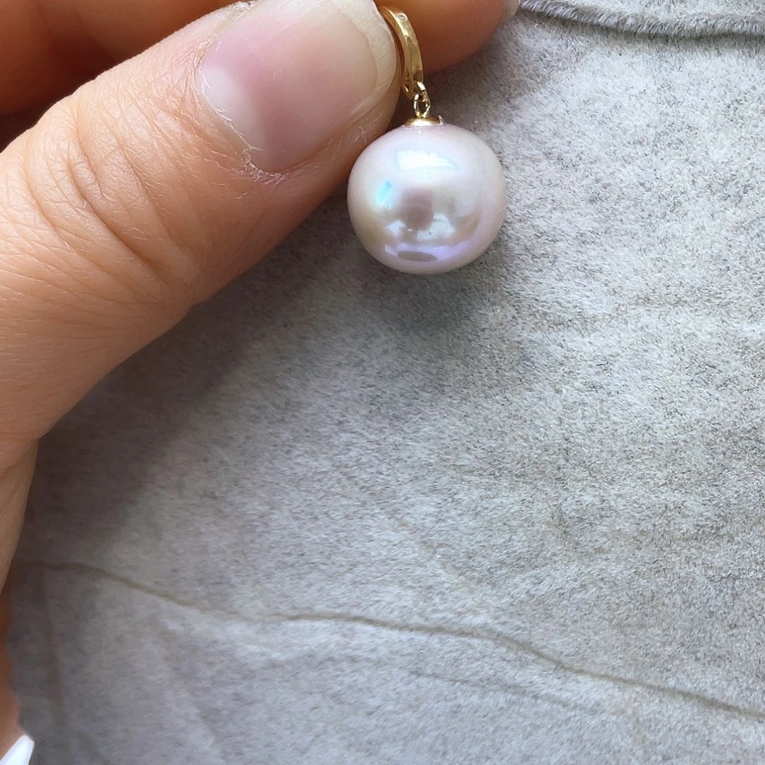 淡水珍珠颈饰18K金镶嵌