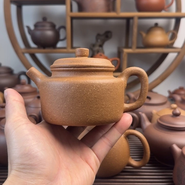 紫砂茶壶德钟300cc台西梨皮老段