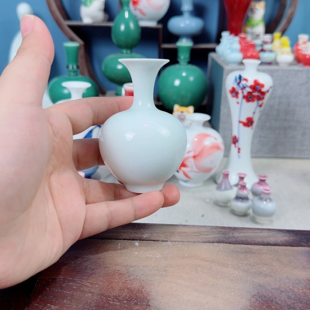 陶瓷手工小花器摆件