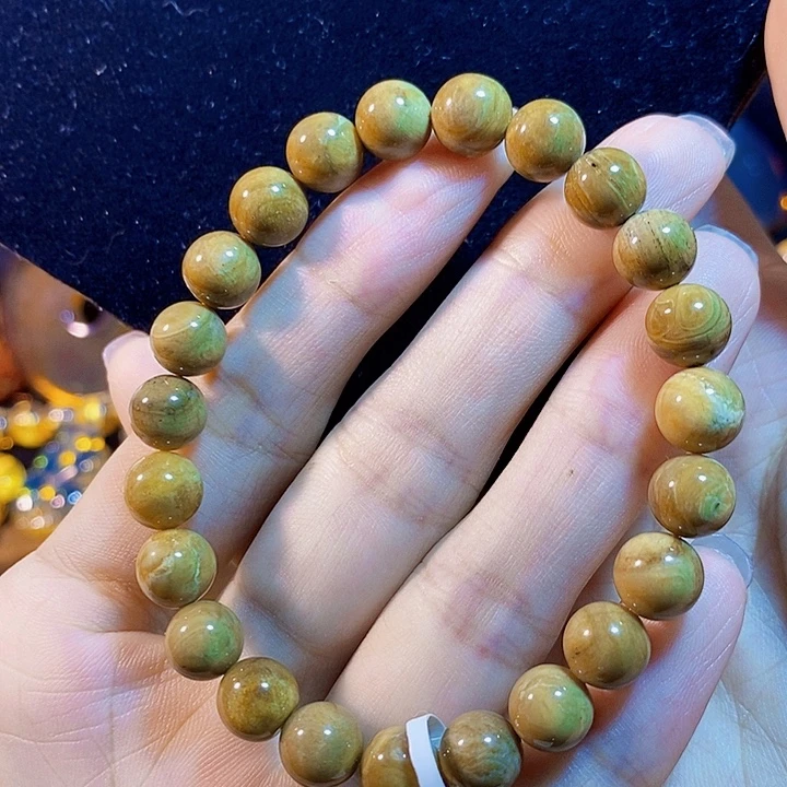 琥珀未镶嵌珠宝奇石根珀手串8