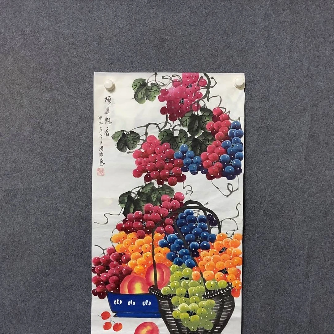 国画三尺荷花一副