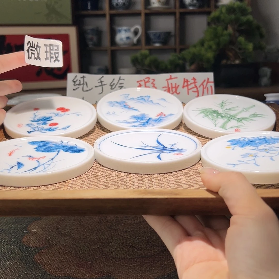 【闪购商品】哇***果瑕疵 手绘 6个盖置