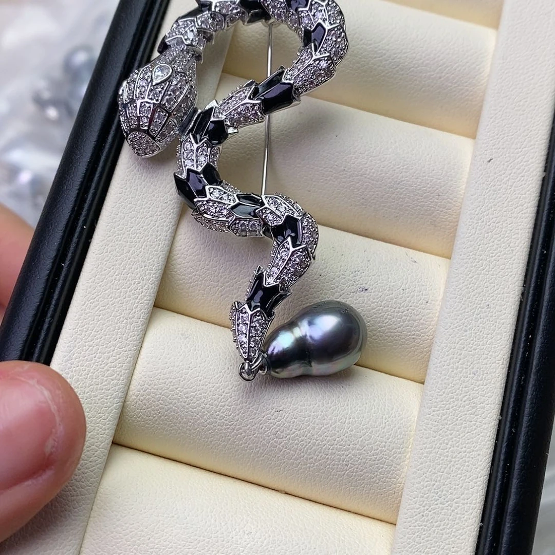 海水珍珠胸针未镶嵌