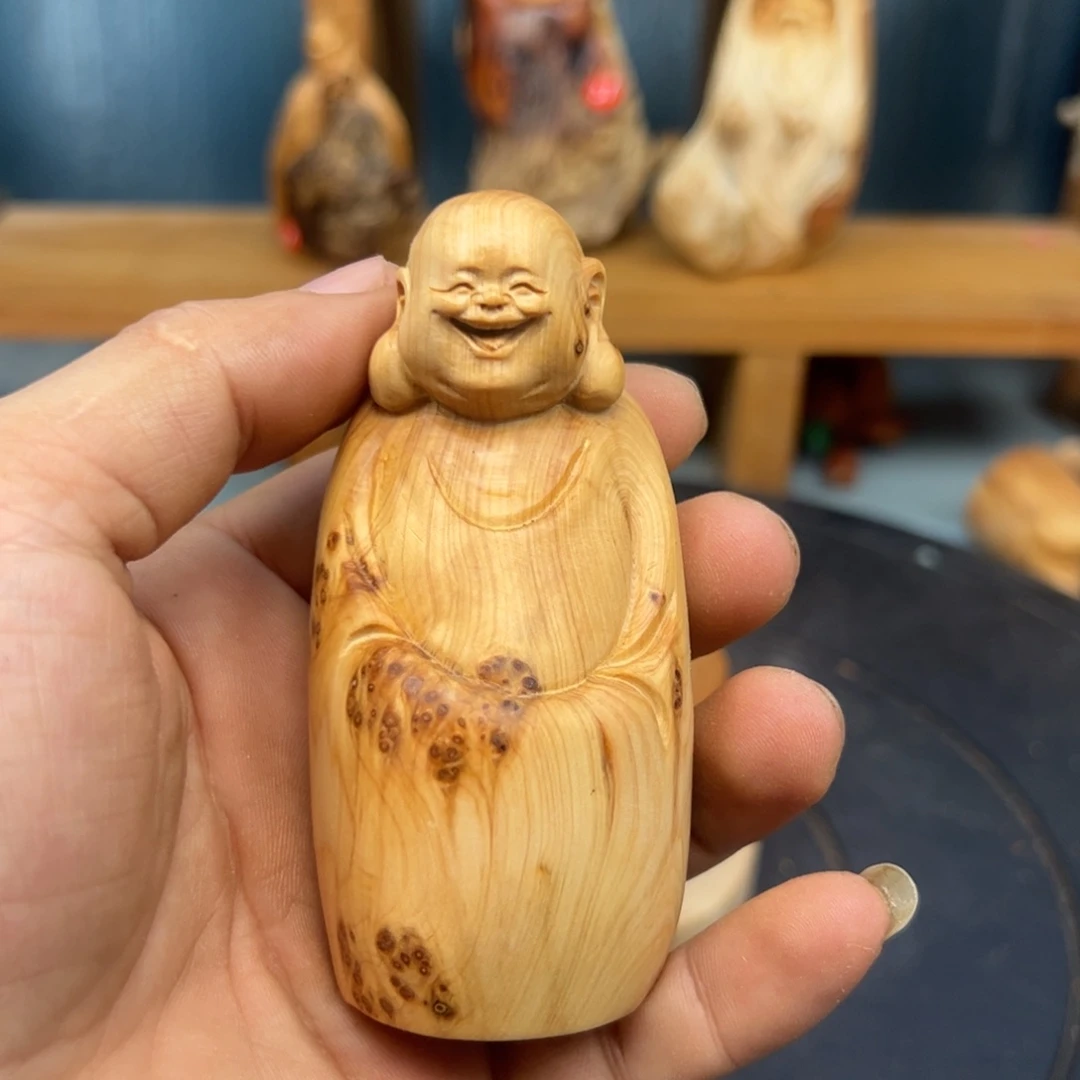 木一****）崖柏木摆件手把件，