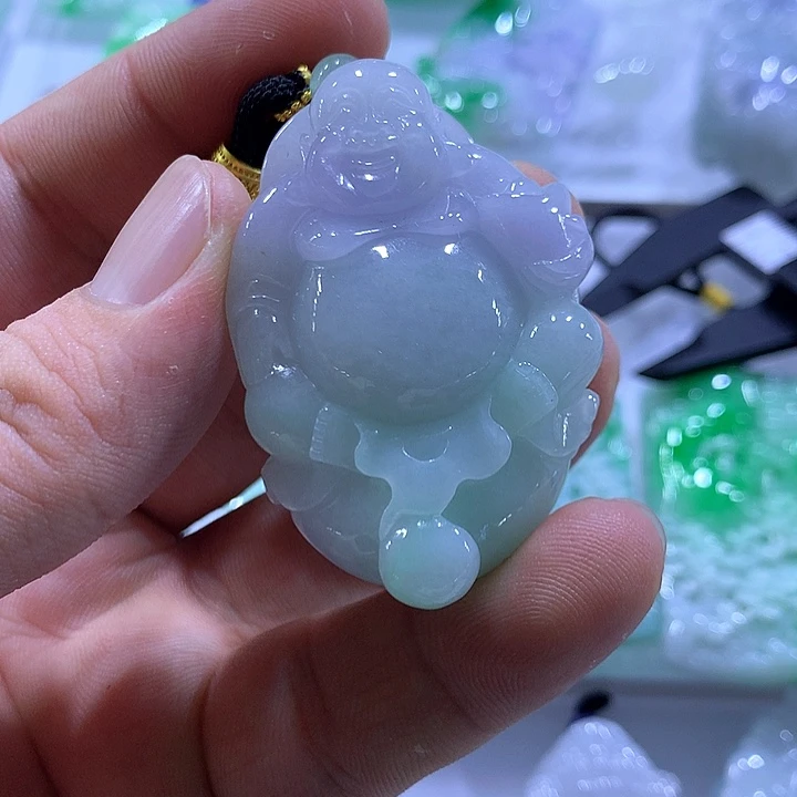 翡翠未镶嵌颈饰天然翡翠A货吊坠