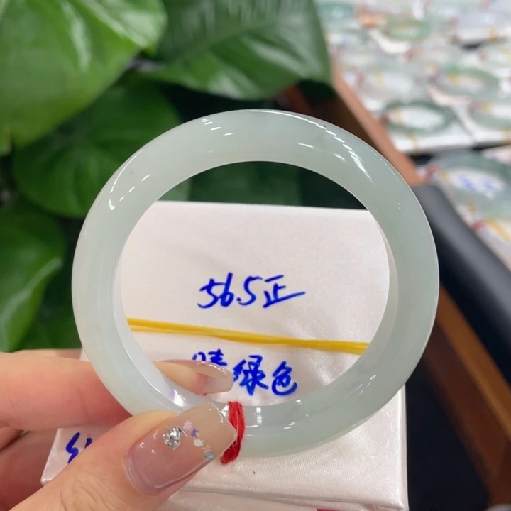 未镶嵌手镯翡翠天然缅甸翡翠A货手镯 66