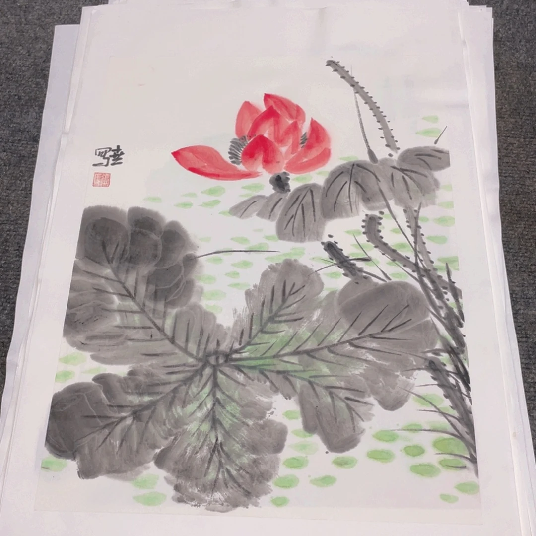 国画1.4平尺纯手绘国画作品