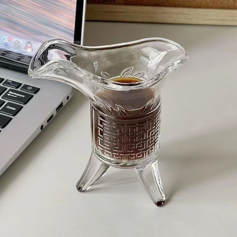 古帝王杯三足杯仿古爵杯酒