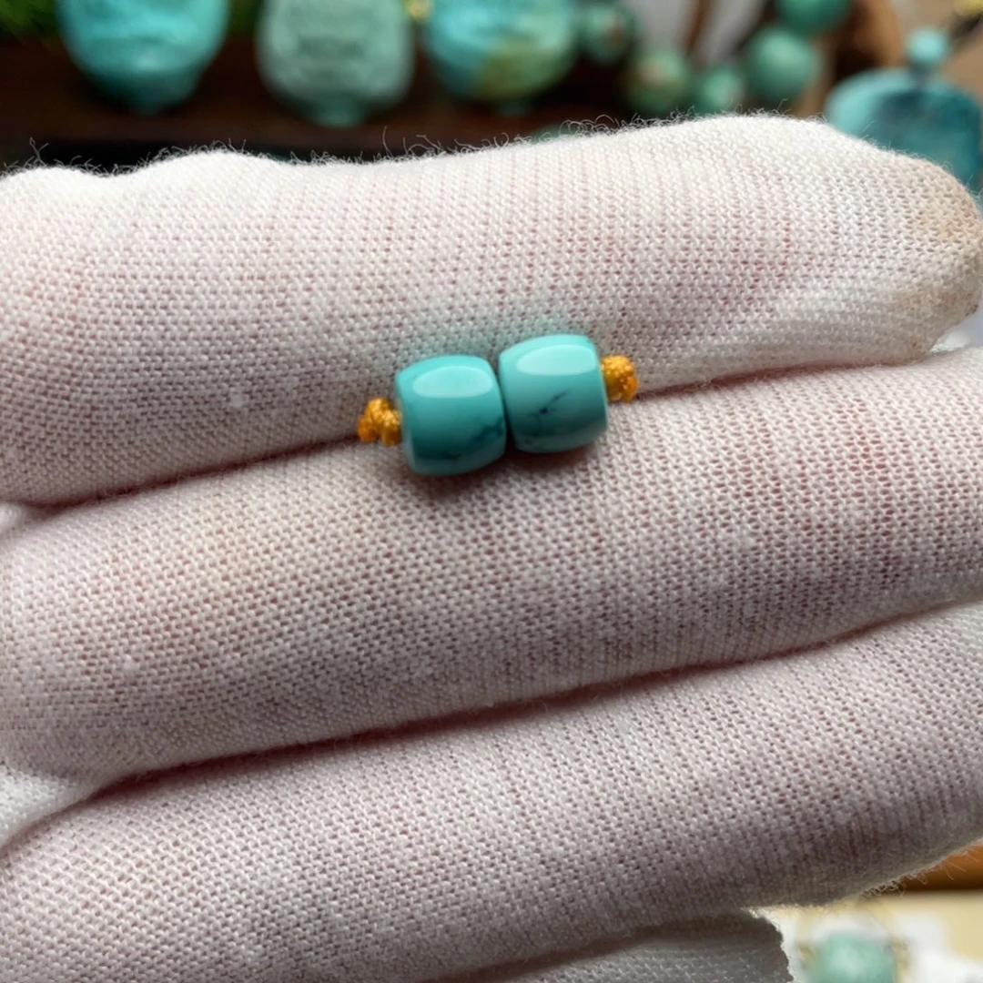 绿松石未镶嵌珠宝奇石7.1mm