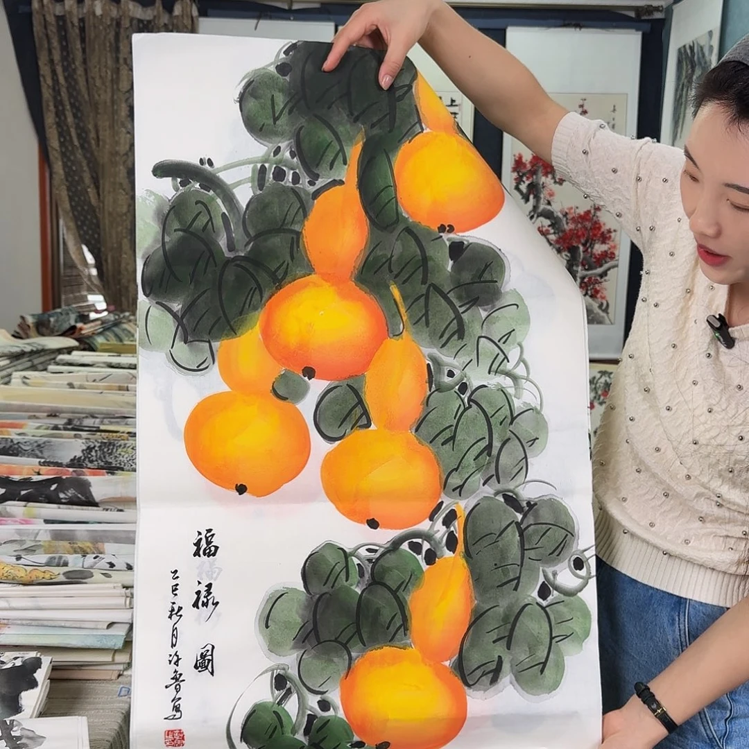 纯手绘国画作品作品