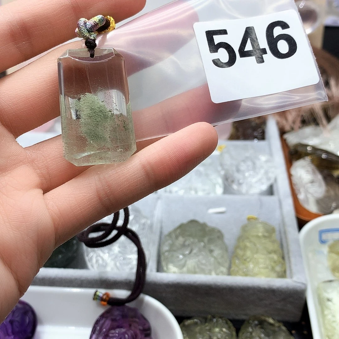 水晶颈饰未镶嵌挂件