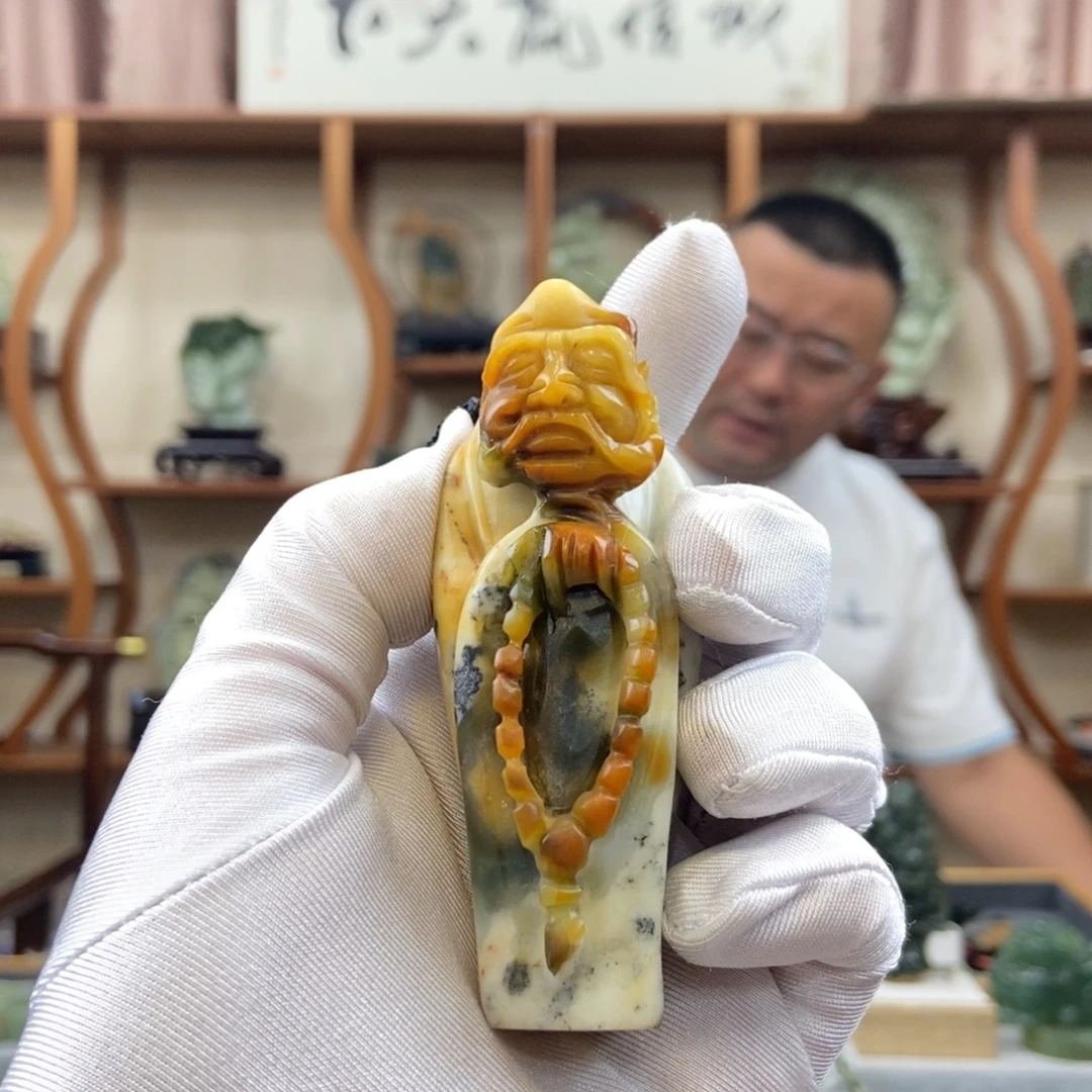 蛇纹石玉未镶嵌手把