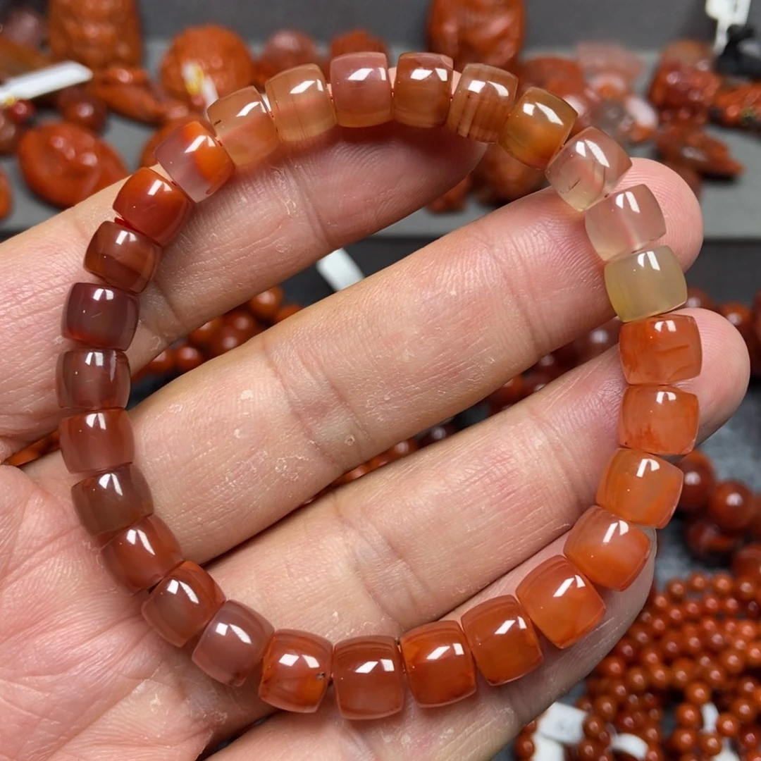 南红玛瑙手串未镶嵌8mm