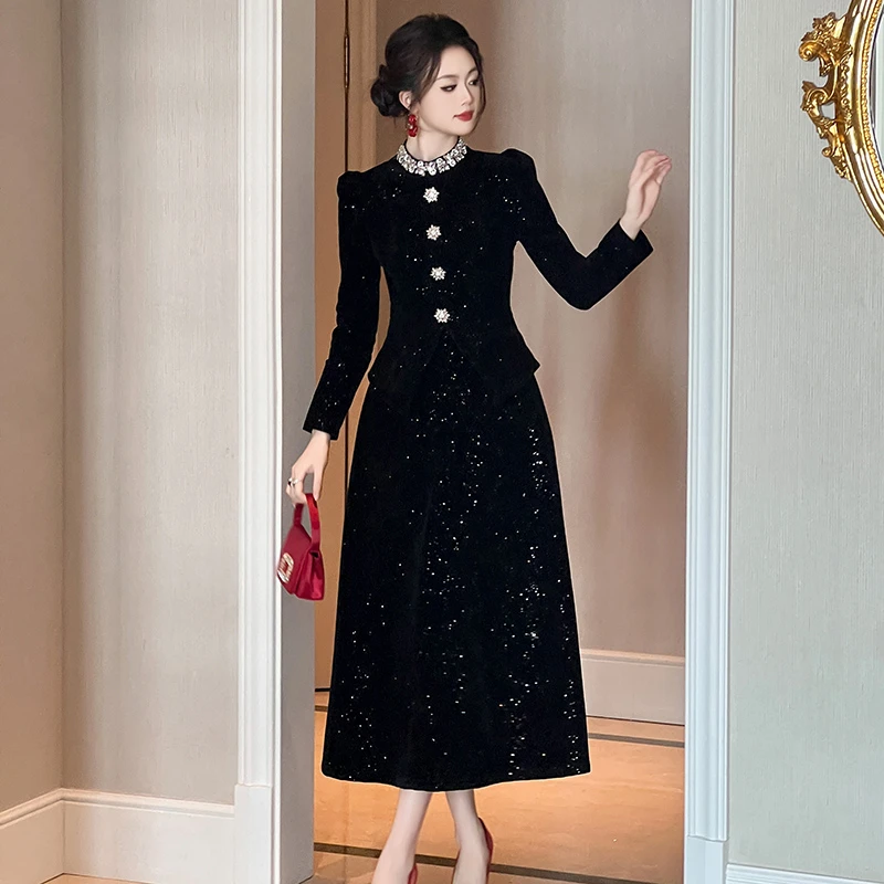 小众设计师品牌通勤风时尚轻奢洋气连衣裙15361