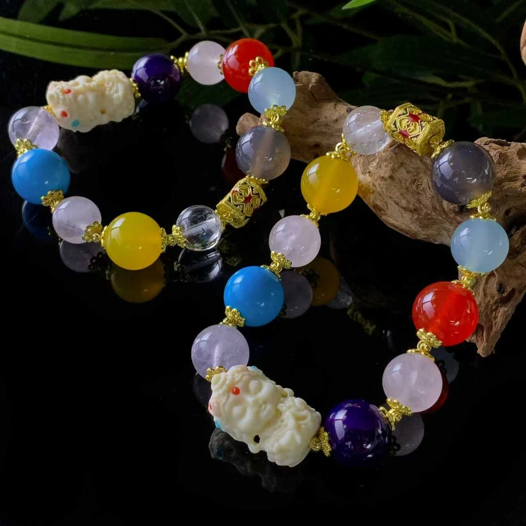 C11260卡14左右-多宝水晶手串-多样性只发一件