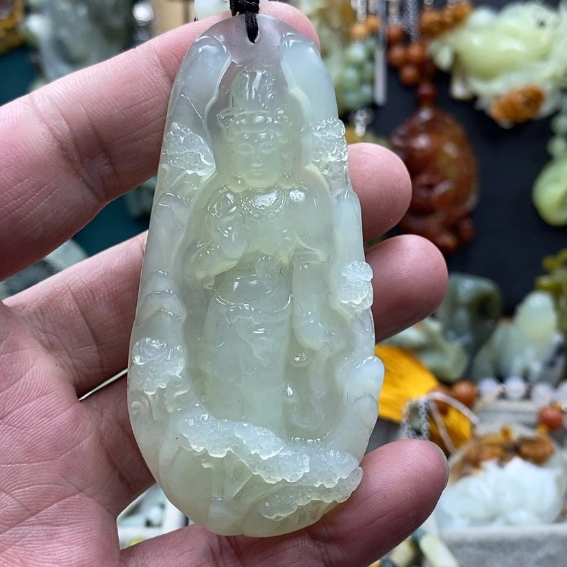 【闪购商品】蛇纹石玉吊坠未镶嵌