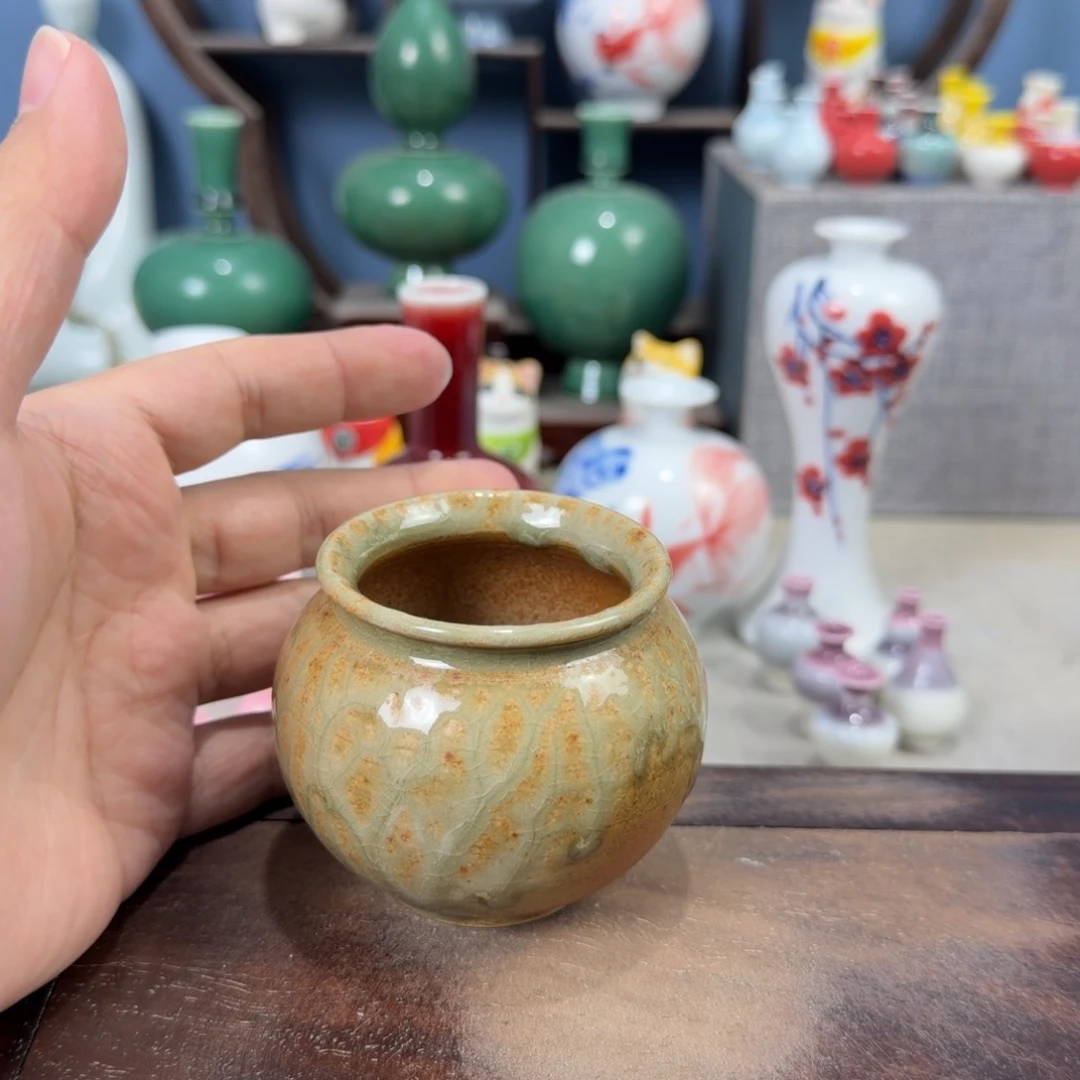 陶瓷手工小花器摆件