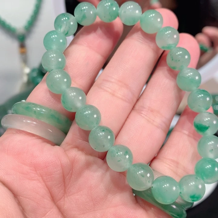 石英质玉（非洲翠）未镶嵌手绳