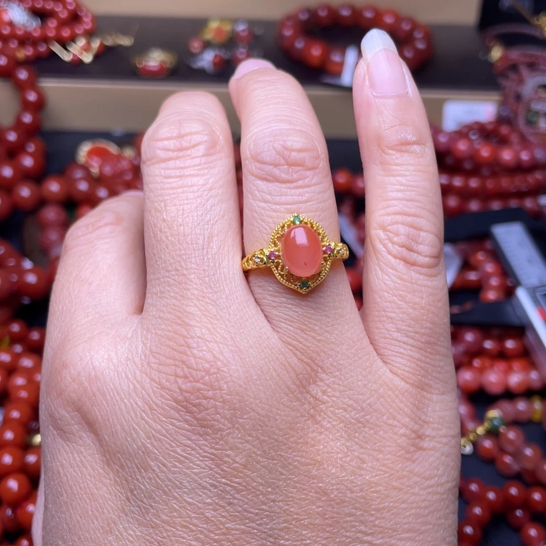 南红玛瑙未镶嵌小牌子