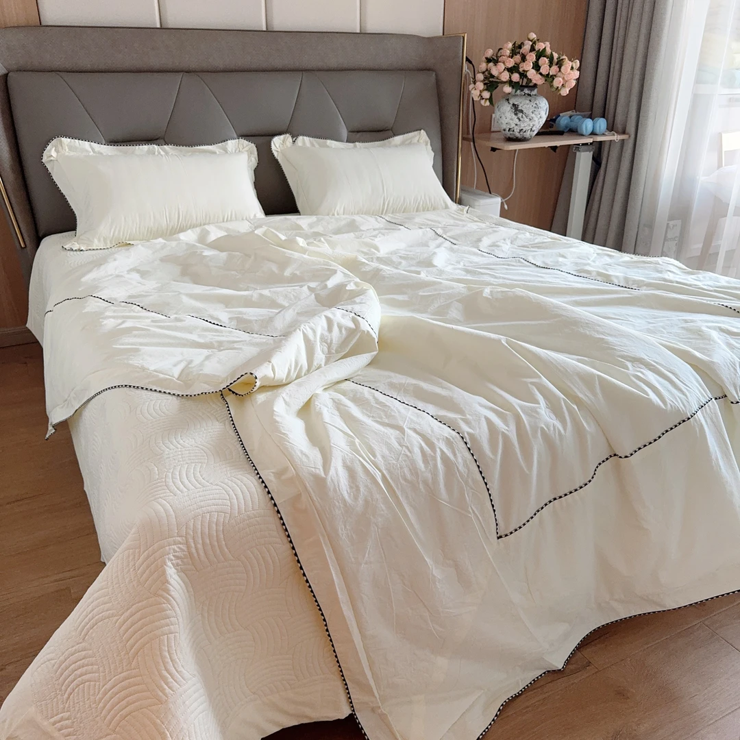 【李英花】韩国A08高密度棉防螨四季被款四件套