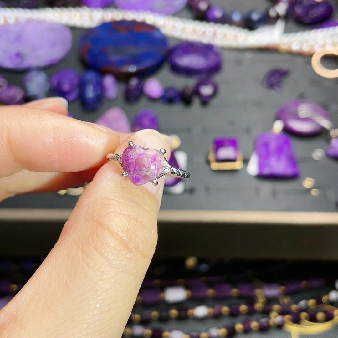 苏纪石（舒俱来）戒指银S925镶嵌