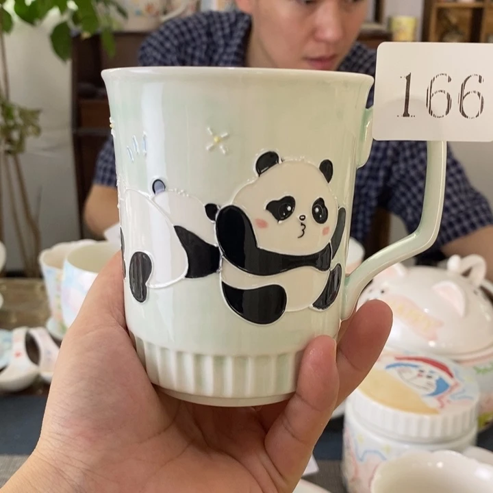 瓷片景德镇釉下彩手绘