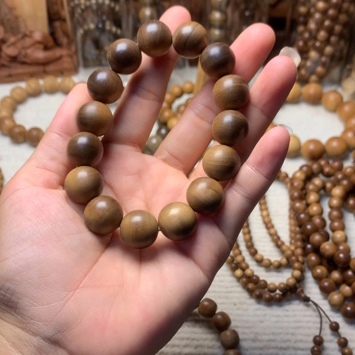 檀香木手串/手链老山檀香1.5单圈瑕疵