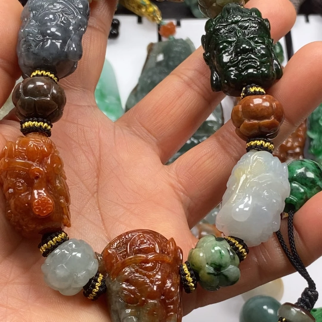 翡翠手链未镶嵌宁**远