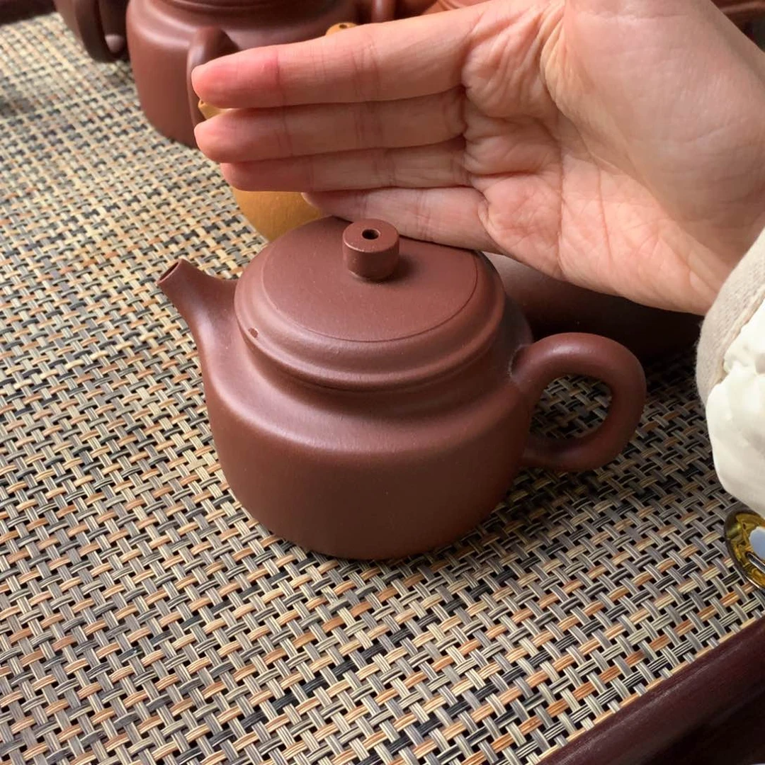 紫砂茶壶230毫升半手