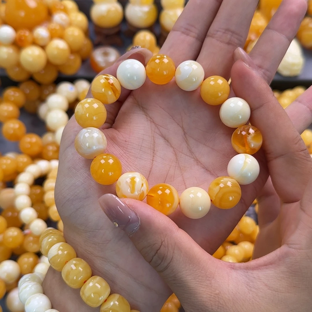 蜜蜡未镶嵌珠宝奇石15mm