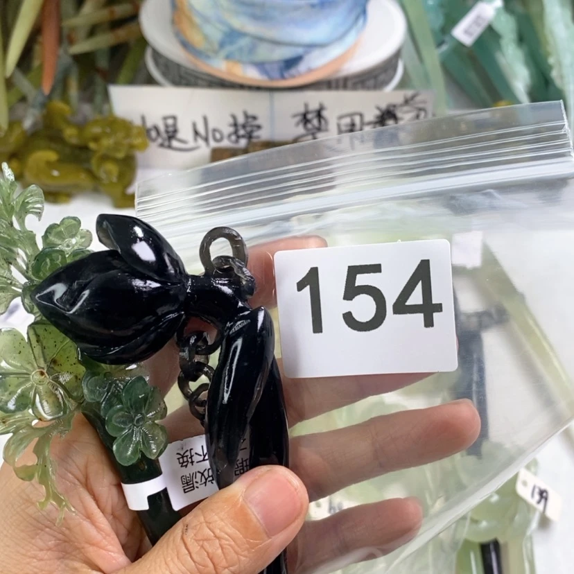 【闪购商品】岫玉发饰未镶嵌云*